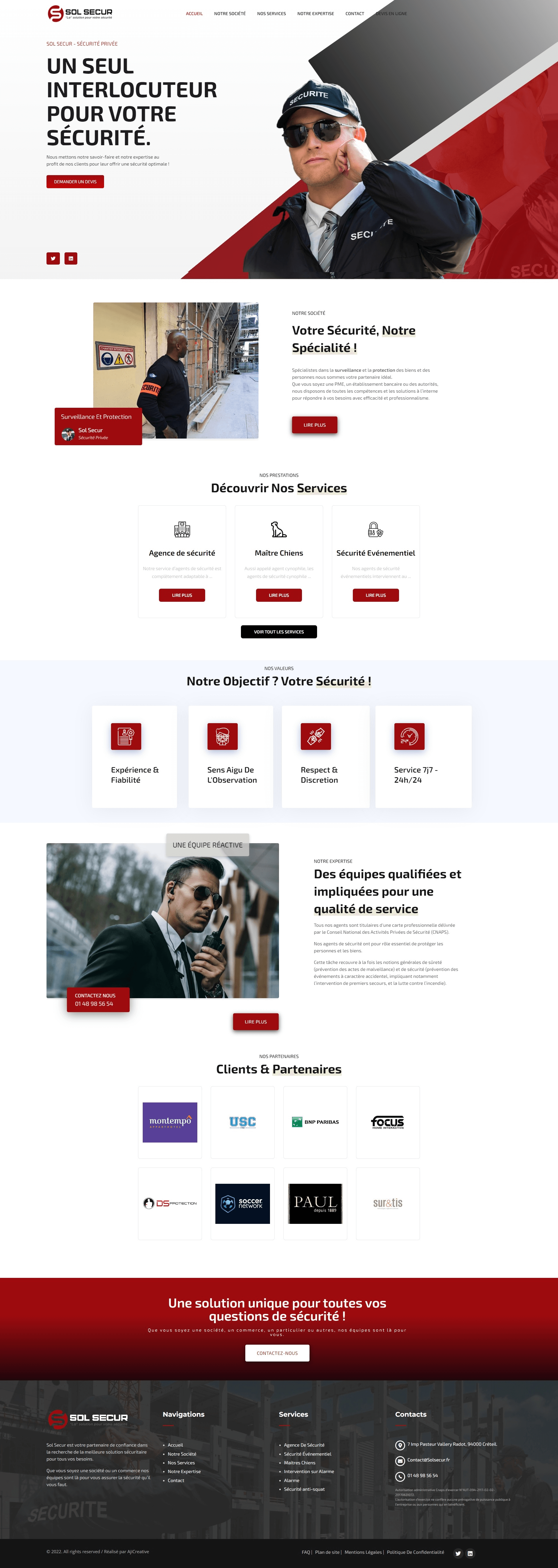 sol secur site web