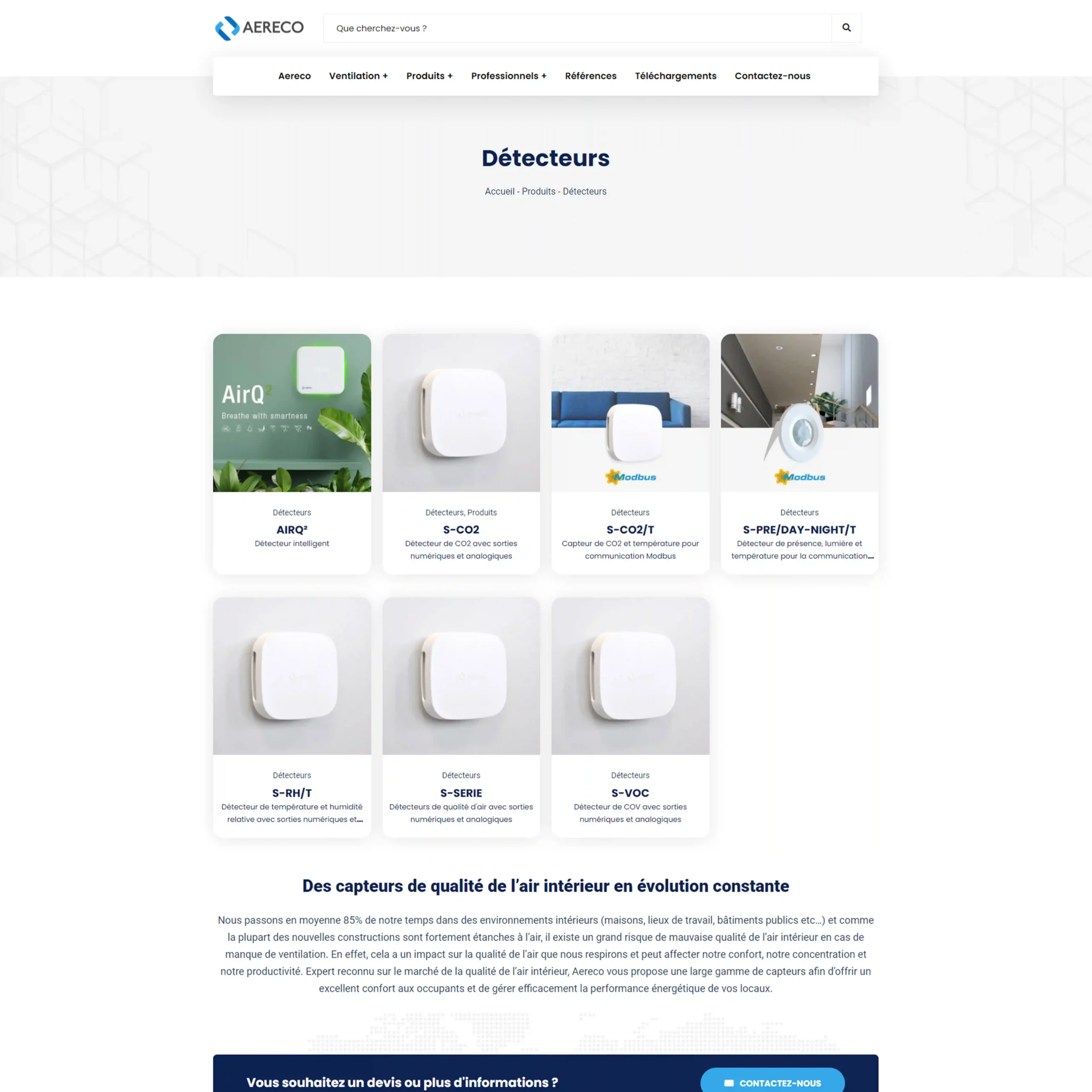 Site web de Aereco
