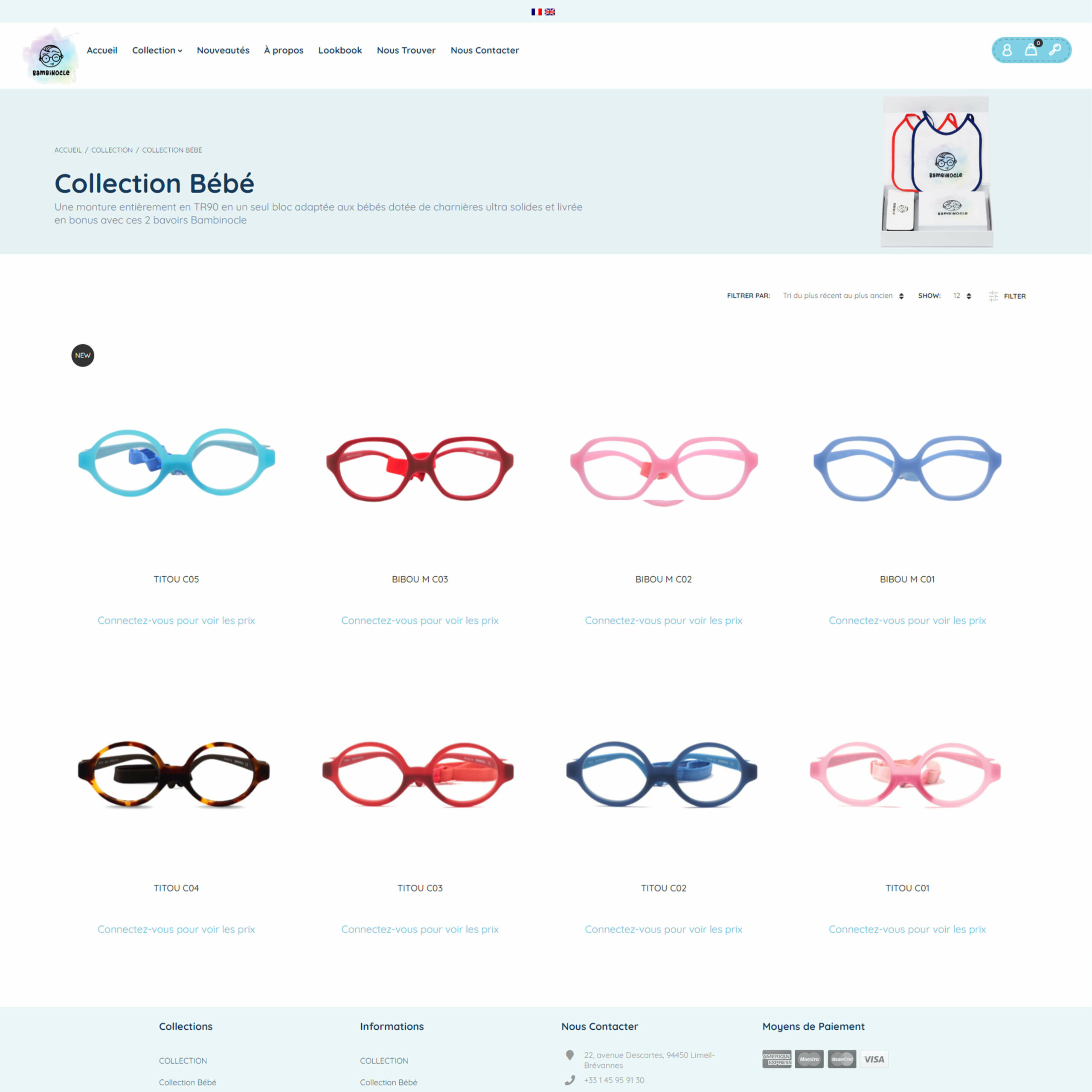 Site web Bambinocle