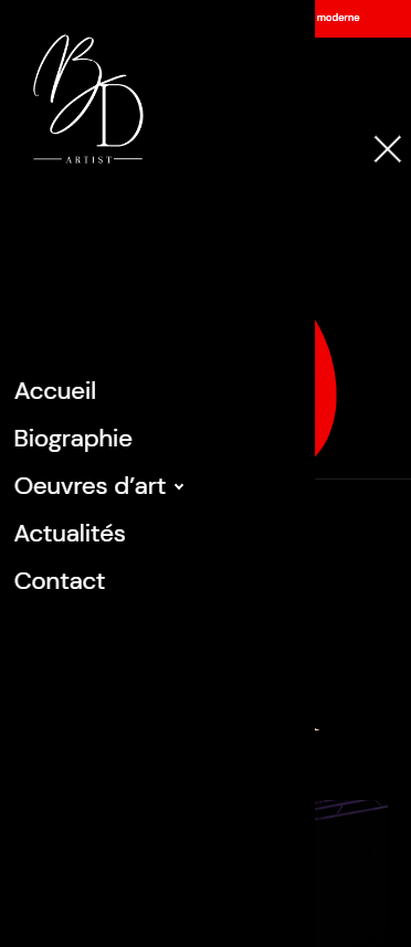 Responsive du site web de Benjamin Duclos