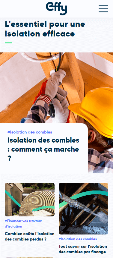 Responsive du site web Effy