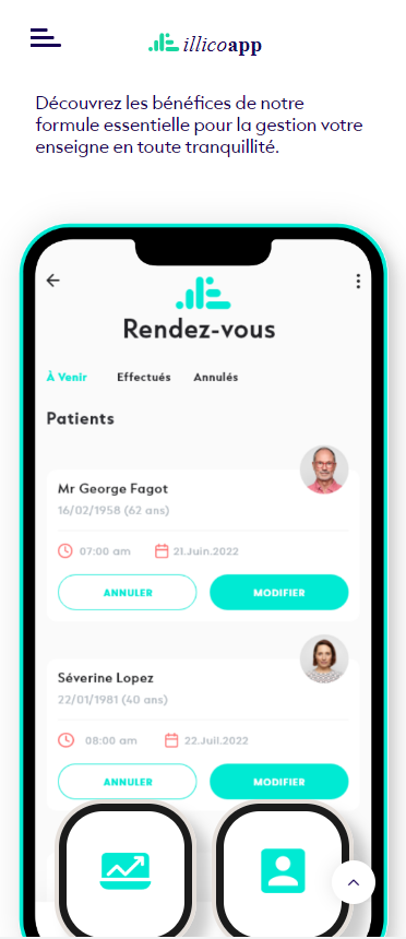Responsive du site web Illicoapp