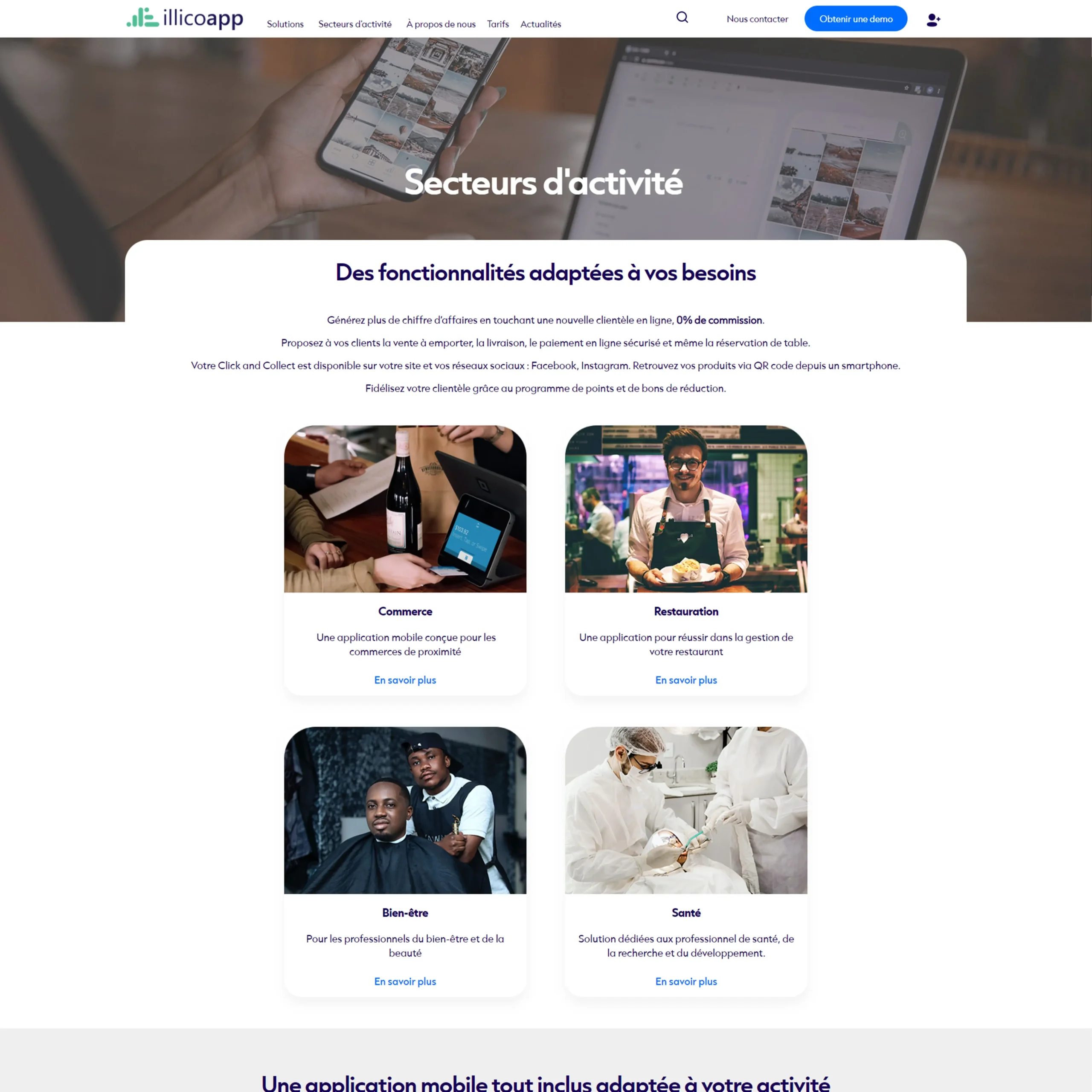 Site web de Illicoapp