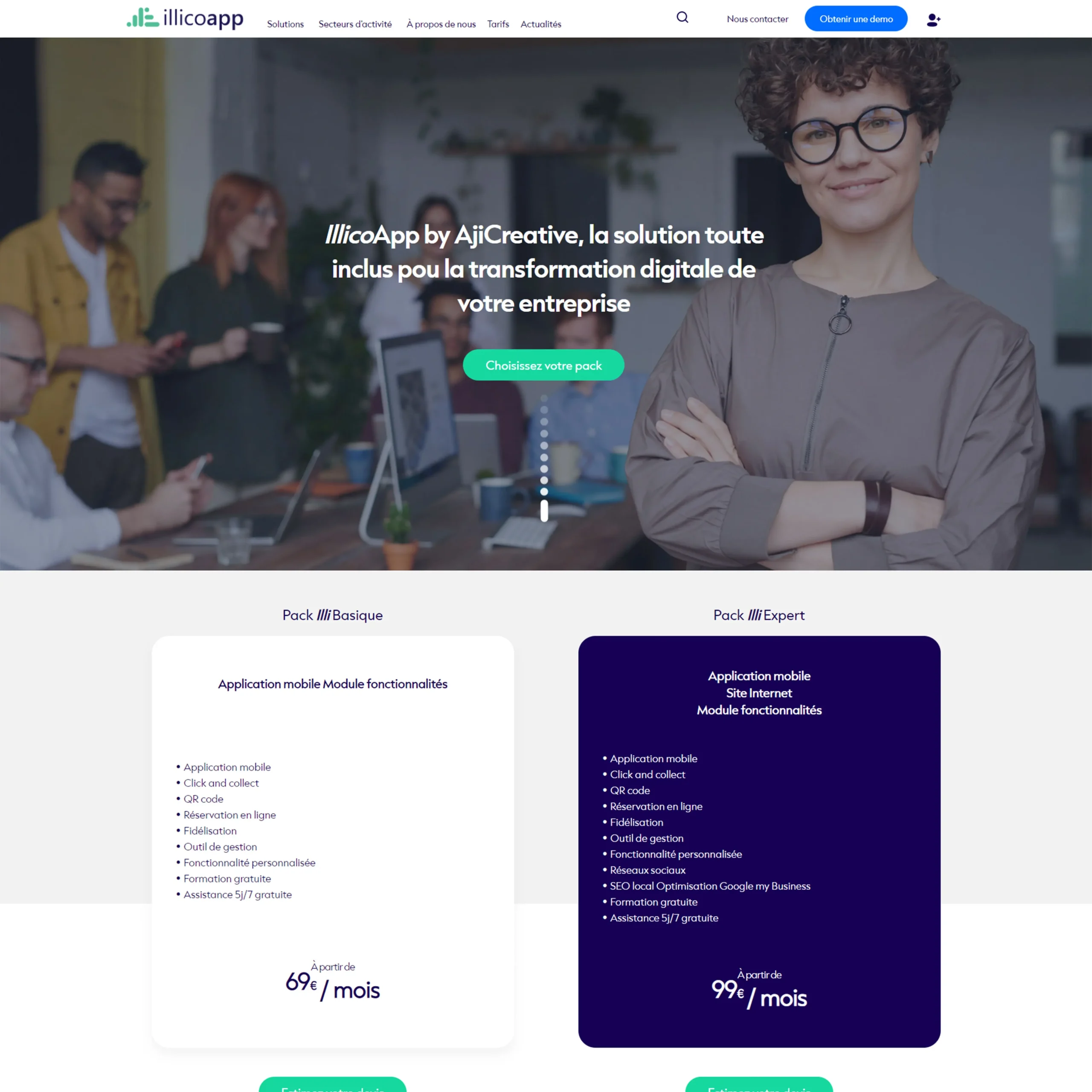 Site web de Illicoapp