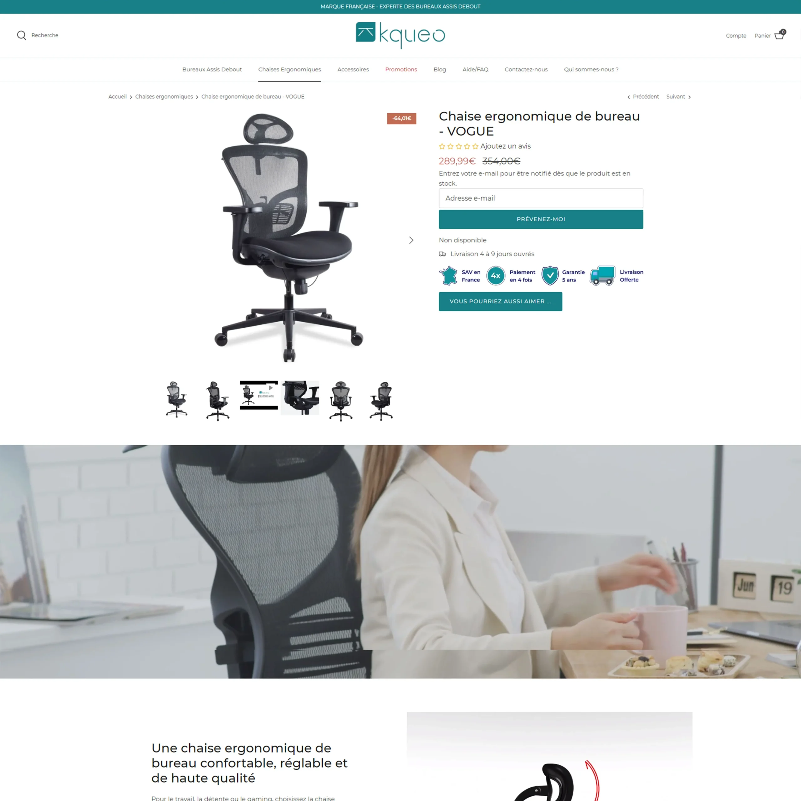 Site web Kqueo