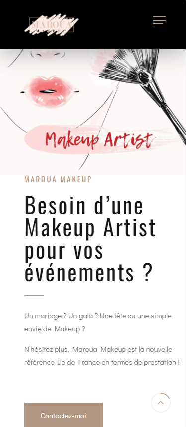 Responsive du site web Maroua Makeup