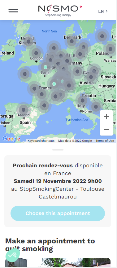 Responsive du site web Nosmo