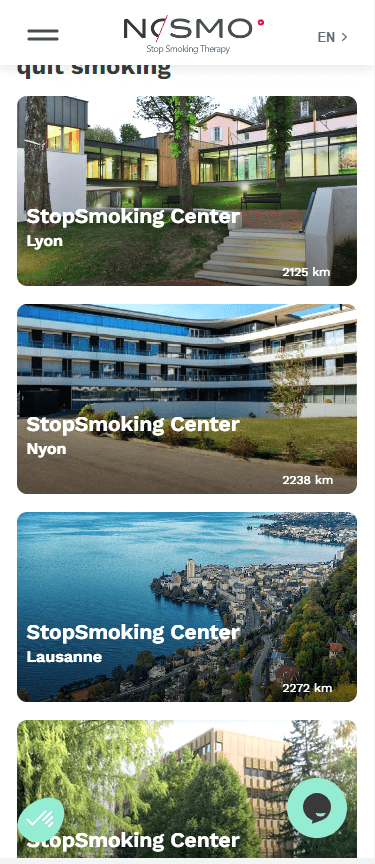 Responsive du site web Nosmo