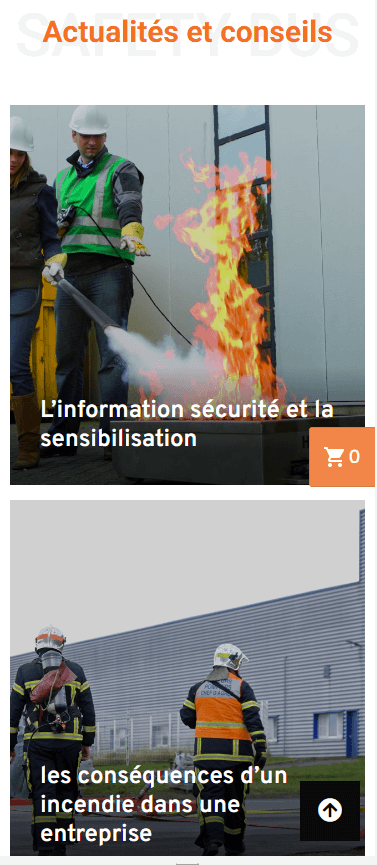 Responsive du site web Safetybus