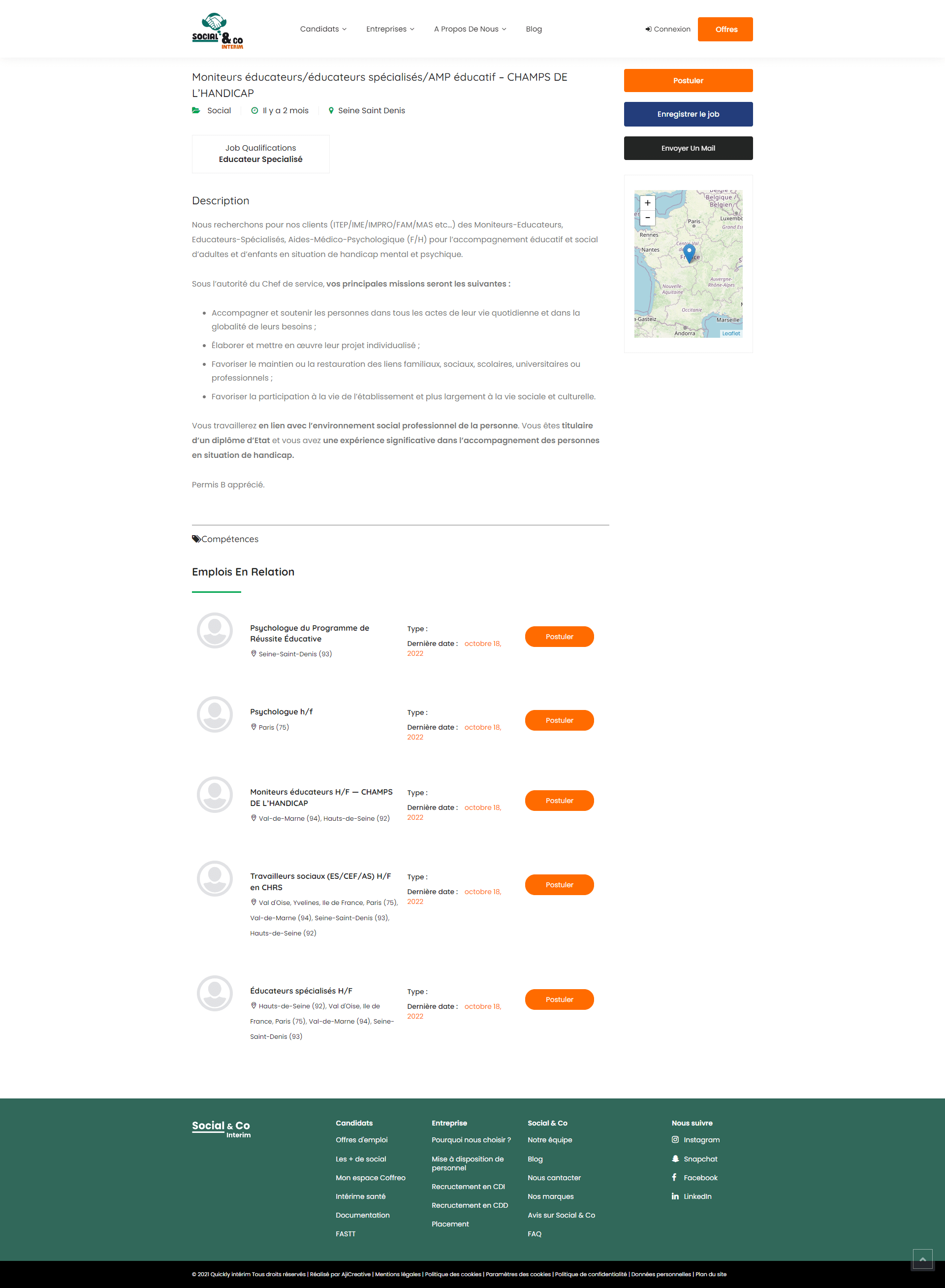 Site web de Social and Co