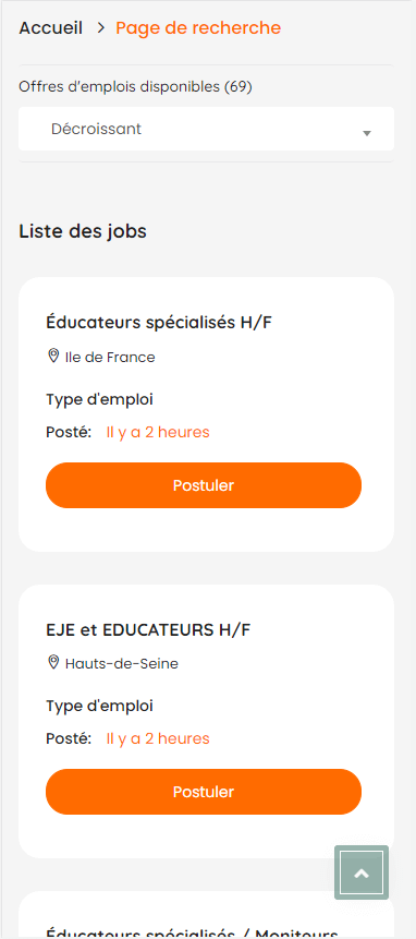 Responsive du site web Social and Co