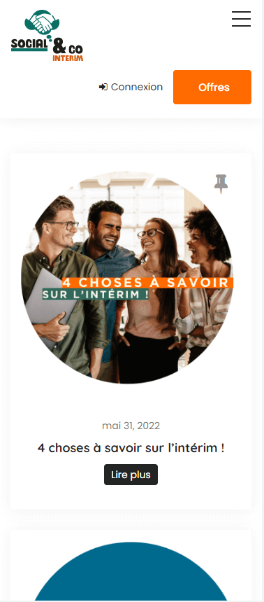 Responsive du site web Social and Co