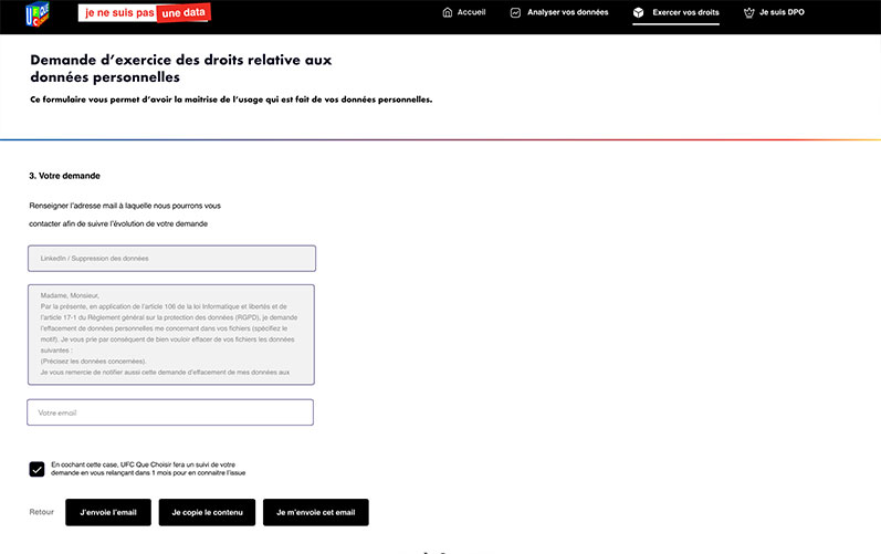 Site web de UFC Que Choisir