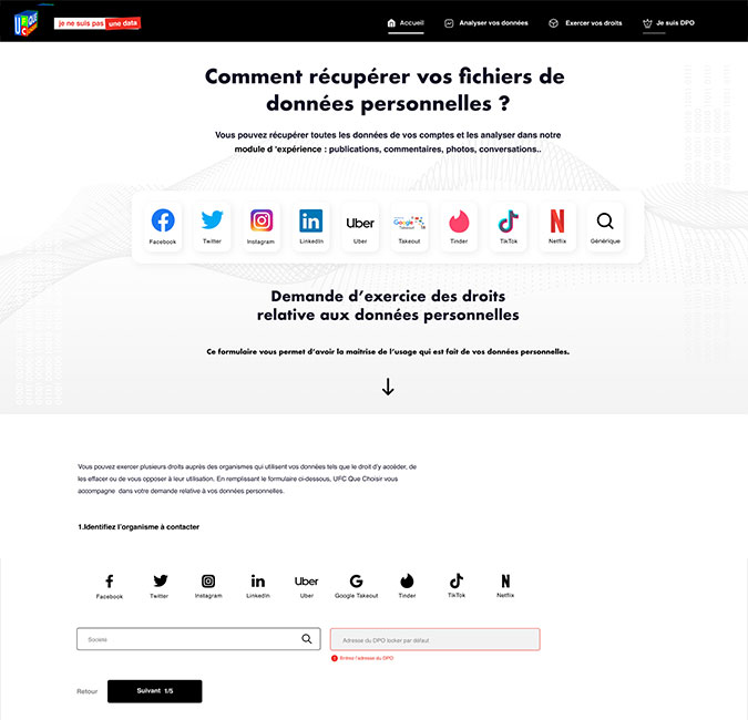 Site web de UFC Que Choisir